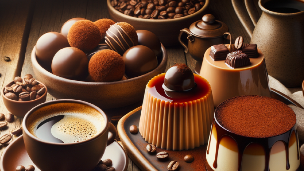 sobremesas clássicas com café